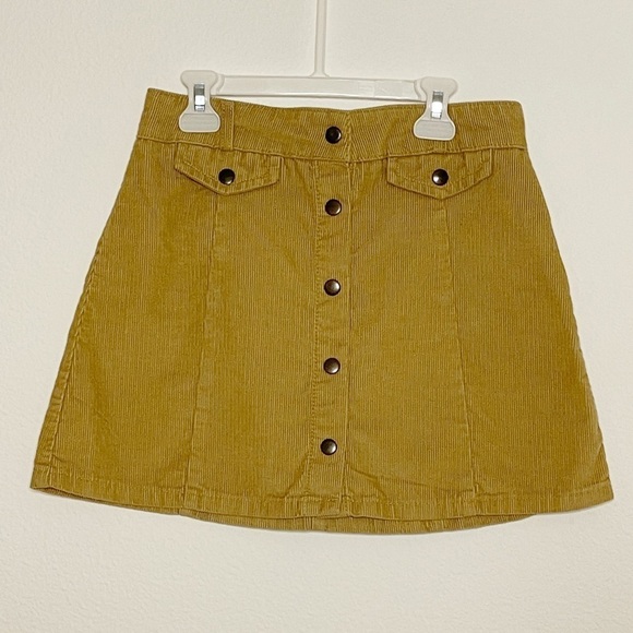 BDG Urban Outfitters Corduroy Button Front Mini Skirt - Picture 2 of 9